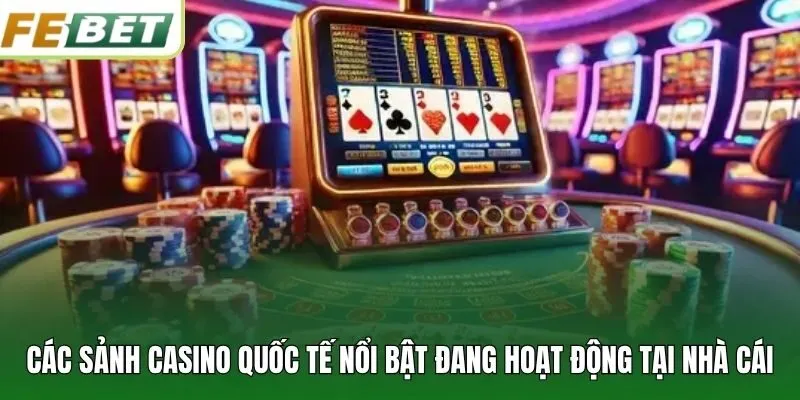 Các sảnh casino quốc tế nổi bật đang hoạt động tại nhà cái