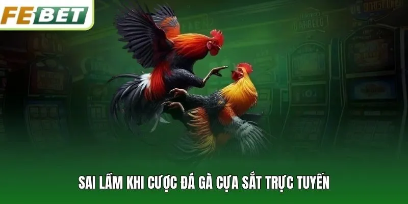 Sai lầm khi cược đá gà cựa sắt trực tuyến